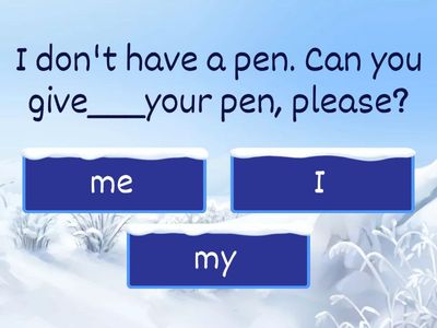 Subject and Object Pronouns 