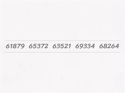 四年级数学 逆序排列