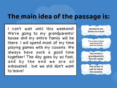 Central Idea Practice