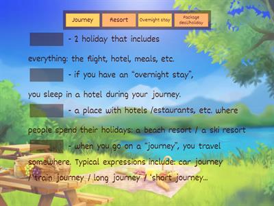 At the travel agent's