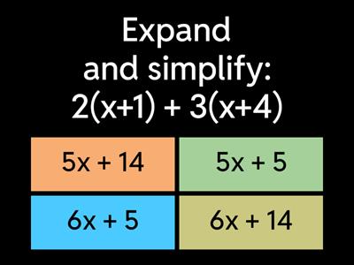 Expanding and Simplifying Brackets