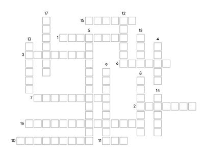 Christmas Vocabulary for kids crossword