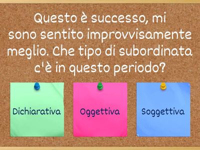 Le Subordinate Dichiarative