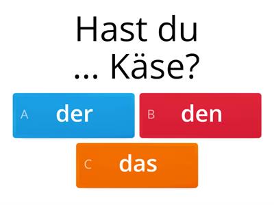 Akkusativ DaF A1