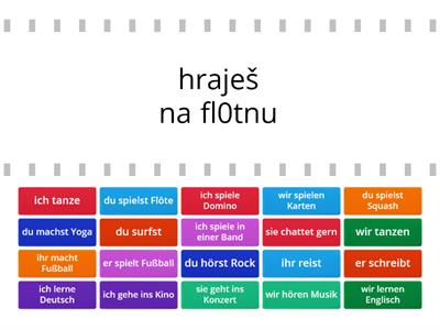  Hobby-časování sloves (běžící pás)