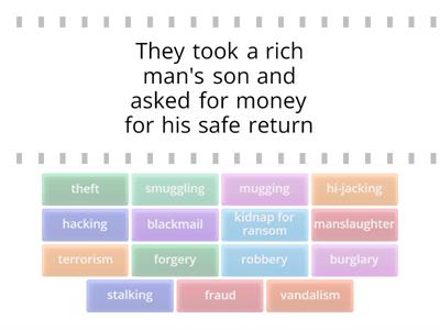 crime vocabulary I4 8A EC