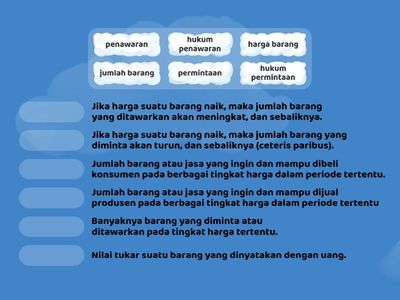 Seret setiap istilah ke definisi yang paling tepat