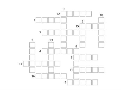 Palavras cruzadas 1º ano