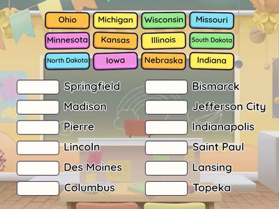  Midwest States & Capitals