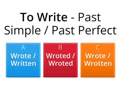 Past Simple  -  Regular /Irregular verbs - PF