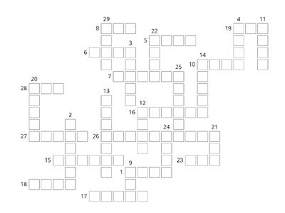 Sentences - Irregular Past Simple Verbs Crossword