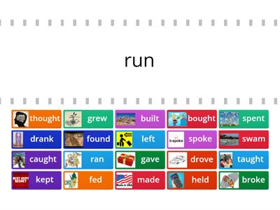  Irregular Verbs Past Tense