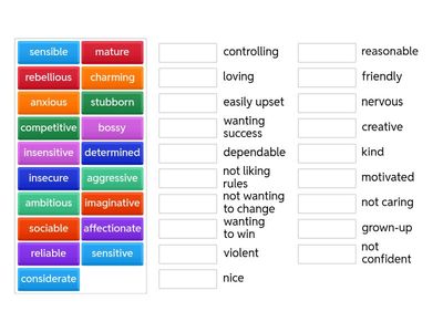 personality synonyms match