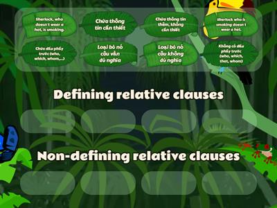 Defining vs non-defining relative clauses