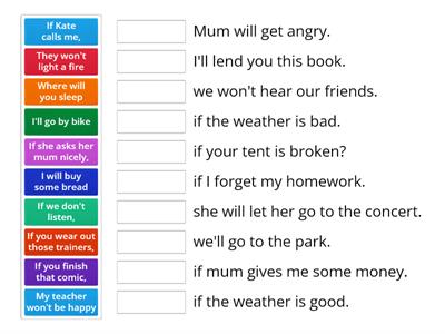 First conditional