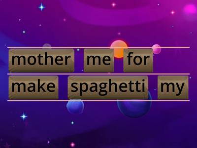 Unjumble delicious food for junior high school