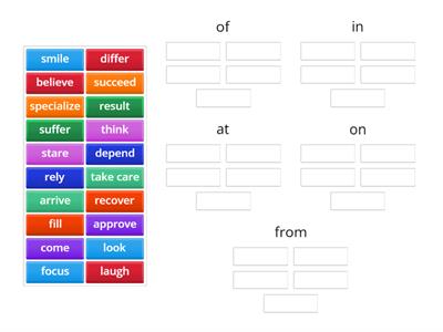 OET Unit 1 Verbs with prepositions 2