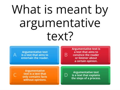 Argumentative Text