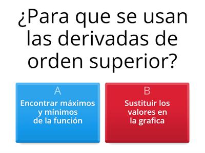 Derivadas de orden superior 