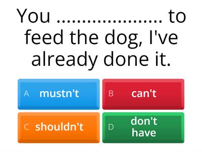 Modal verbs A2-B1