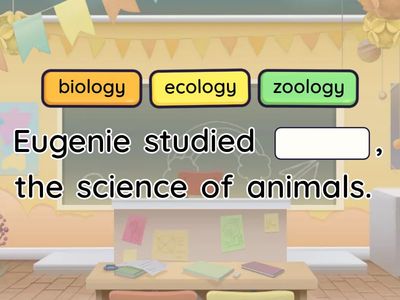 Vocabulary 2. Fill in the blanks. The Shark Lady.