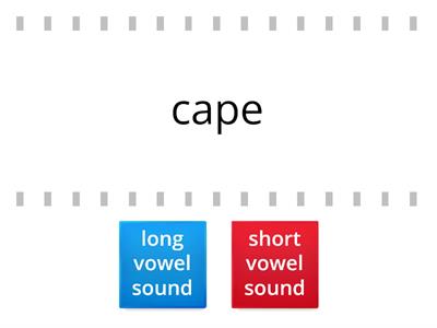 Long or short vowel sounds