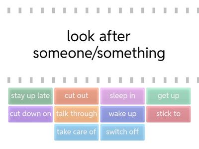  get invilved B1 u3 phrasal verbs 2