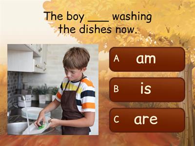 Present Continuous (am,is,are)  (+)