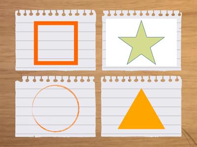 Shapes circle triangle star square