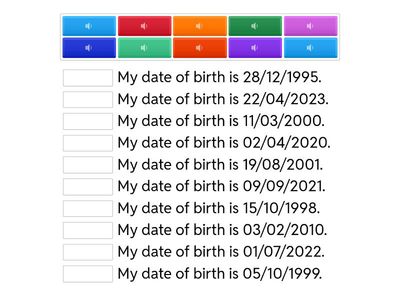 What is your date of birth? 