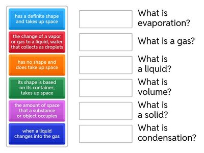 Grade 5 - Village States of Matter Vocab