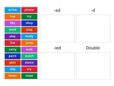 Regular verbs