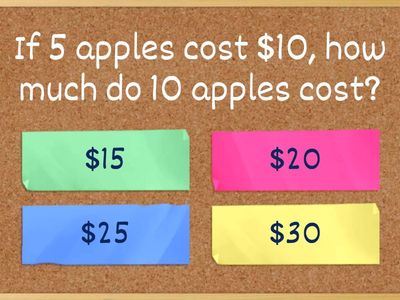 Direct and Inverse Proportion Quiz