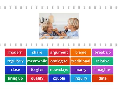 3rd ESO - U4 Vocabulary Builder Review (FIND THE MATCH)