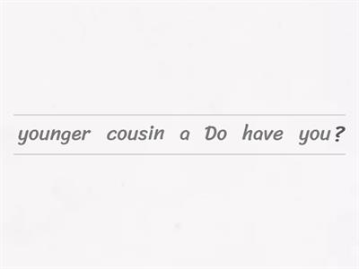 Put the questions in order