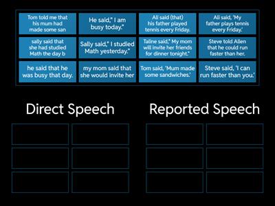 Reported Speech "Statements"