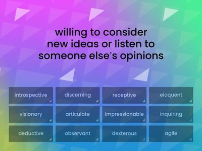 Insight Adv Unit 4 adjectives