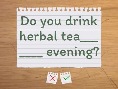 A2 Prepositions of time