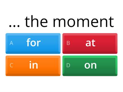 Destination B1 Unit 27 prepositions (выбор)