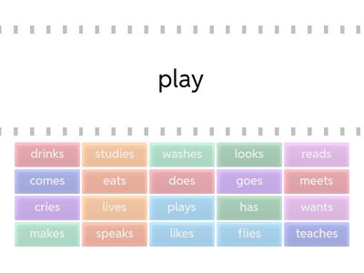 動詞の三単現１