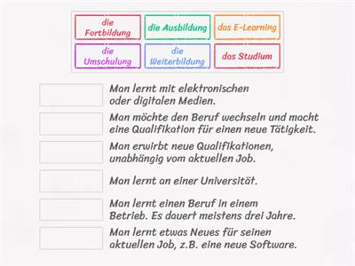 Wortschatz "lernen"