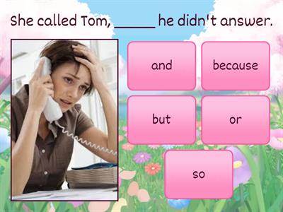 Conjunctions : And, because, but, or & so 2