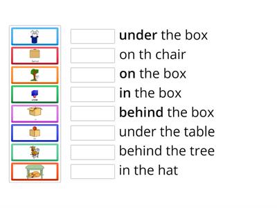 Gold Sparks 3, unit 2, prepositions