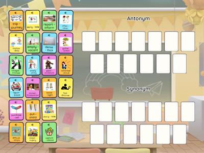 Midterm - Phonics -  Antonym/Synonym