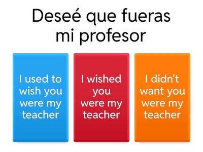 Past subjunctive triggers