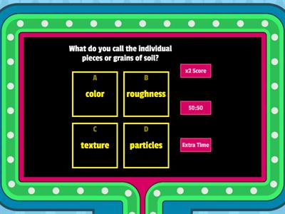 Properties of Soil Game Show Quiz (4th Grade Science)