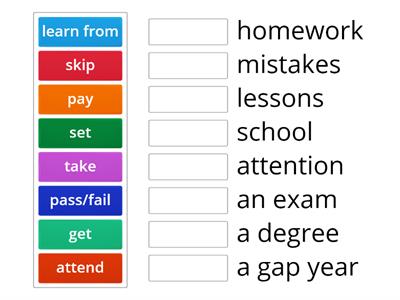 Education - collocations