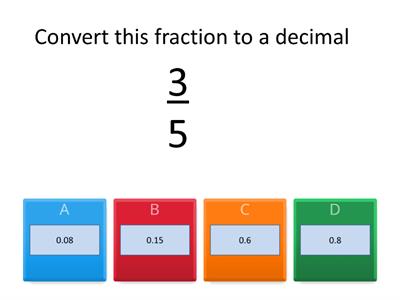 Fractions, Decimals, and Percentages