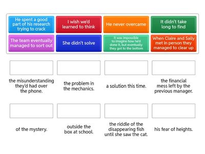solutions collocations UNIT 6. C1.3