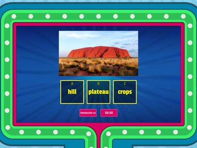 y2 science Landscapes vocabulary photos